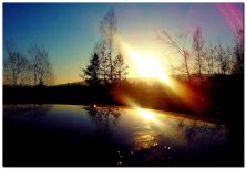 sunrise on my blue car -  ver 2  vivid colors effiart2012 -.jpg